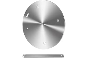 GROURARTY Grouarty Heat Distributor Plate 11 Inch Stainless Steel Induction Adapter Simmer Plate for Electric Gas Glass Hob Induction Cooker Converter Plate with Handle