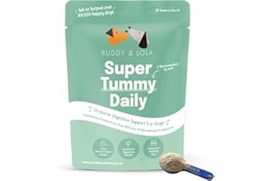 BUDDY & LOLA Buddy and Lola Probiotics for Dogs - High CFU Count, Plant-Based Dog Probiotics for Gut Health - Powder Probiotics for Dogs with Prebiotics for Skin Health - Essential Dog Probiotic Supplement