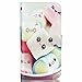 Etche Wallet Case for HTC Desire 626,Leather Case for HTC Desire 626,Creative Cartoon Cake Design Magetic Leather Flip Case with Card Holder for HTC Desire 626 with Blue Stylus Pen and Bling Glitter Diamond Dust Plug Colors Random-Cartoon Cake