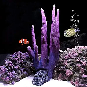 Danmu 1Pc of Polyresin Coral Ornaments, Aquarium Coral Decor for Fish Tank Aquarium Decoration 5.51