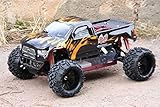 rc verbrenner monstertruck 1 8 2WD MONSTER TRUCK 1:5 ALU-DÄMPFERBRÜCKEN + ALU-MOTORBÖCKE + ALU-STOßDÄMPFER + STAHLGETRIEBE + 2,4 GHZ FB ! Speed: unglaubliche 80 Km/h, aus fast 4 PS