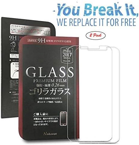 IPhone X Screen Protector Glass HD Clear Tempered Glass Screen Protector Cover [Nakcase]for Apple iPhone X 2017,-2Pack