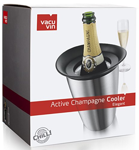 Vacu Vin – 3647360 Aktiv Champagnerkühler Elegant Edelstahl - 4