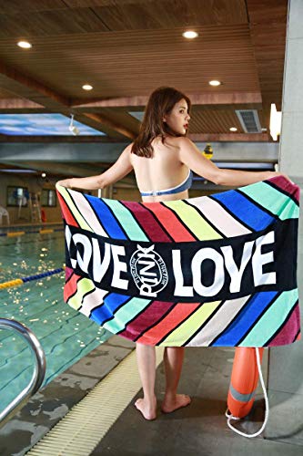 Preisvergleich Produktbild Simmia Home Sandfreie Picknickdecke,Campingdecke,Weiches Kompakt, leichtSchnelltrocknendes Verbandtuch 147 * 71 aus Baumwolle, Farbstreifen