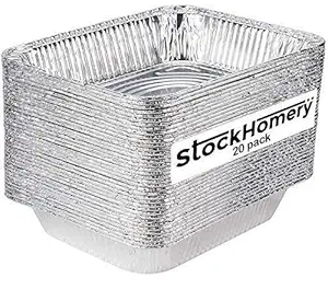 KRUM Disposable Aluminium Foil 750ml Pack of 100