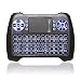 Produktbild ANEWKODI Anew Mini Wireless Keyboard Touchpad Mouse Combo 2.4GHz Blue LED Backlit QWERTY Keyboard with USB Interface Adaptor