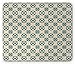 Produktbild WYICPLO Blue and Beige Mouse Pad, Retro Abstract Portuguese Ceramic Style Form with Moroccan Arabesque Effects, Standard Size Rectangle Non-Slip Rubber Mousepad, Teal Beige