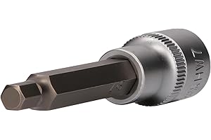 BRILLIANT TOOLS BT022872 Bussola a inserto a esagono incassato 1/2", lunga 100 mm, 7 mm [Powered by KS TOOLS]