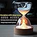 Produktbild Glas-Stundenglas-Leuchten Timer LED Sand Glas NachtLicht Schlaf Helfer mit FernBedienung für Weihnachten GeburtstagsGeschenke zu Hause Dekor