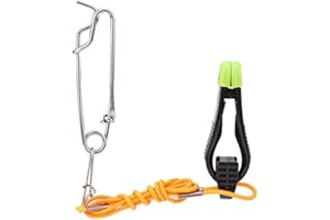 ‎ZERONE Zer one Mini Power Grip Board Mast Schnappclip Klammer für Downrigger, Outrigger, Boat, Kite und Hobelboards zum Angeln.