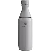 Stanley 1913 All Day Slim Water Bottle 0.35L - Ash | Cold for 3 Hours &ndash; Ice Cream for 9 Hours &ndash; BPA-Free Thermal Water Bottle
