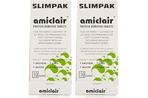 Amiclair Weekly Enzymatic Protein Remover Contact Lens Cleaning Tablets (10 Pack X2 = 20 Tablets)