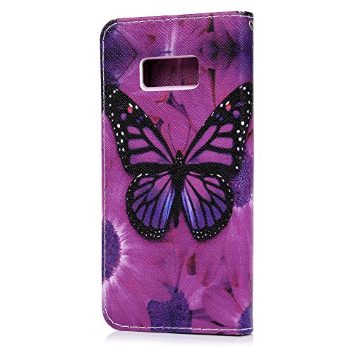 Lanveni S8 H  lle  Handyh  lle f  r Flip Case Cover PU Lederh  lle Schutzh  lle Magnetverschluss Ledertasche mit Stander Function Brieftasche Card Slo