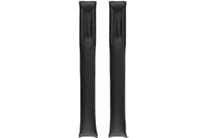 Jieddey Car Seat Gap Filler,2 pcs pu Leather Car Seat Gap Plug Universal Gap Filler Pad Slot Plug Cover Pad for Most Models of Cars Black