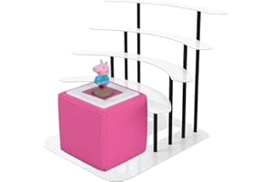 JYiuog Regal für Tonies, Metall Display ständer für Toniebox，Aufbewahrungsregal für 30–40 Figuren , kinderzimmer deko, Geschenke für Kinder (weiß)