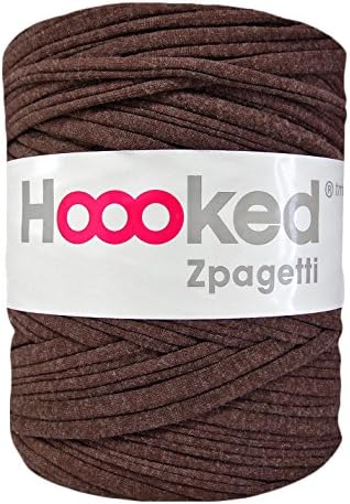 Hoooked Zpagetti Rich dark brown t-shirt yarn