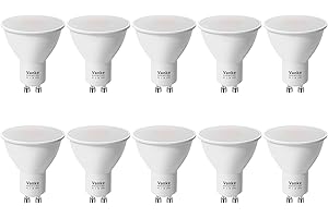 Vanke GU10 LED Bulbs Warm White 2700K, 6W Energy Saving Bulb with 400 Lumen, Halogen Spotlight Bulb 40W Equivalent, 120°Beam Angle, Non-Dimmable, Pack of 10