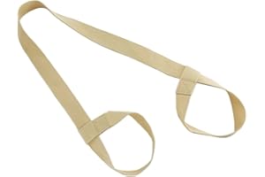 ZHOUBA Adjustable Yoga Mat Elastic Belt Holder Strap Shoulder Carrier Fitness Supplies (Beige)