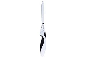 Bergner Black & White - Couteau viande 16.25cm en acier inoxydable et céramique