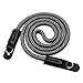 Price comparison product image Handmade rope camera strap with vegetable tanned Italian leather | Camera Shoulder Strap Skinny Jimmy Deluxe by Sailor Strap Warsaw | Color Camera Strap Cord: Gunmetal Graphite Gray | Leather: Black