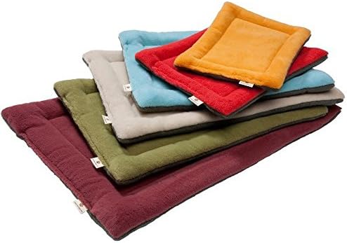 Micat® Pet Cushion Mat Warm Dog Mattress Pad for Pet House/Kennels/Cage/Crate/Bed (L: 89*56*4cm, 005:Red)