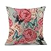 Produktbild Kissenbezug Kissenhülle KissenbezügeVovotrade Blume Schmetterlingsmuster Schlafsofa Dekoration Festival Kissenhülle 43cm * 43cm Quadrat Kissenhülle Modern Style Sleeper Kissen Nackenkissen mit unsichtbarem Reißverschluss in 9 Farben (G, 43cm*43cm)