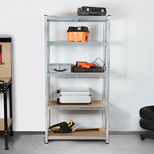 Jago Kellerregal Steckregal praktisches Stecksystem stabile Metallkonstruktion in Verschiedenen Größen (90 x 60 x 180 cm / 875 kg) - 8