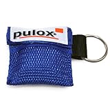 PULOX RESPI-Key Schlüsselanhänger Beatmungsmaske in rot