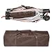 TecTake New portable child baby travel cot bed playpen with entryway -different colours- (Coffee)