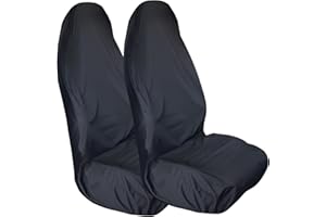 Sharelove Waterproof Car Seat Cover,Universal Car Seat Protector,Oxford Heavy Duty Dustproof Front Car Seat Covers,Durability Convenient Breathable and Sweatproof for Most Cars Quantity Available (2)