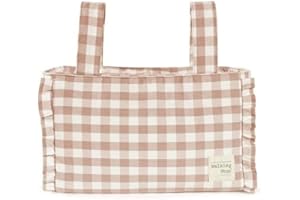 Walking Mum. Bolso organizador Remy. Bolsa de maternidad para silla de paseo. Asas cortas para fijar al carro. Color Rosa. Medidas 31X17X12 cm.