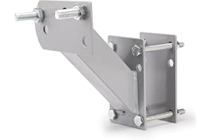 BUNKER INDUST Spare Tire Mount Bracket, Side Mount Utility Spare Tire Carrier for Trailer Tongue Boat Wheel Tire Holder up to 120LBS, Fits Most 4 & 5 Lugs Hold 3.94”, 4”, 4.25” and 4.72” Bolt Patterns