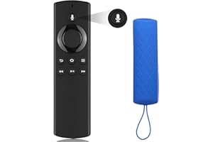 KATSLYN Replacement Remote for Fire Stick, Remote Replacement with Voice Function, Replacement Remote Control for Smart Tvs Stick, for Smart Tvs Cube (1st Gen & 2nd Gen) (with Blue Protective Cover)
