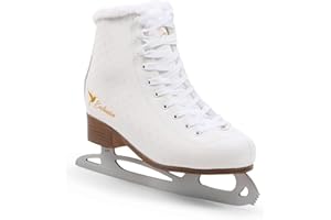 SMJ SPORT MADIVO SMJ Exclusive Patins à Glace pour Femme Patinage Artistique Classique Noir | Tailles : 37, 38, 39, 40, 41