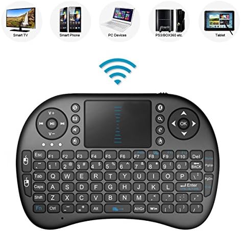 2.4GHz Mini Mobile Wireless Keyboard with Touchpad Mouse, Rechargable Li-ion Battery for MINIX NEO X7 Quad Core Android 4.2 TV BOX Smart TV