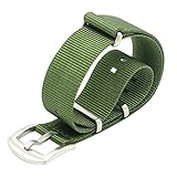 MEGALITH Uhrenarmband 18mm 20mm 22mm NATO Strap Premium Ballistic Nylon Armband Swiss Zulu Uhrband Edelstahl Schnalle mit Federstege Werkzeug und 4 Federsteges Bonus
