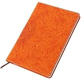 A5 Lined Notebook to Write in, YAOHU Vintage Leather Bound Journal Travelers Diary Cahier Personal Organiser, Christmas Gift for Men Women Kids Valentines Birthday Anniversary Present for Him, Orange