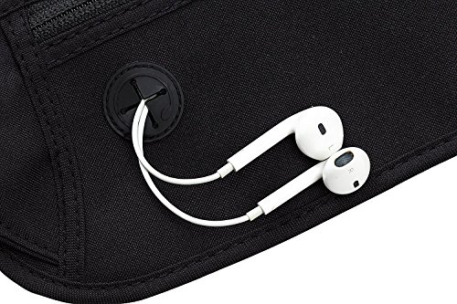 Premium Bauchtasche für Damen & Herren – 100% Top-Qualität – Schütze Deine Wertsachen / Travel Ninja Gürteltasche & Hüfttasche Extra flach / Reise-Bauchtasche im Urlaub – Schwarz - 6