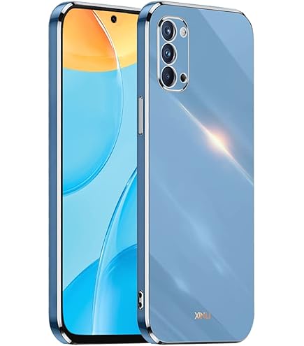 WEIOU Coque Pour Oppo Reno 4Z 5G (Reno4 Z) Étui, Bordure De Placage D'or Souple TPU Housse Etui De Protection En Silicone En Gel Antichoc Bumper Case Cover - Rose