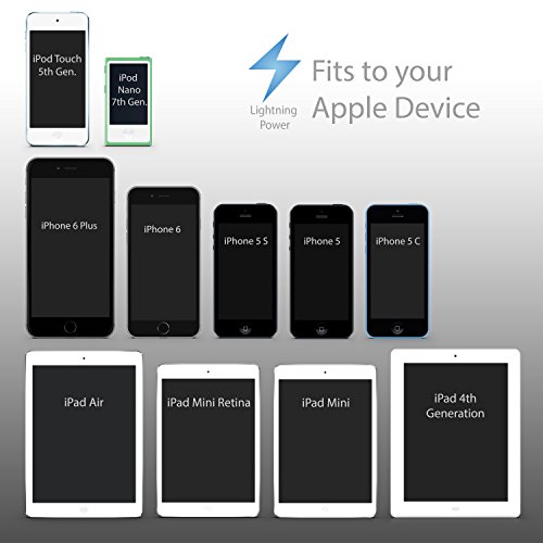 CSL – 1m Apple MFI Lightning USB Kabel (Apple MFI zertifiziert & lizensiert) | Datenkabel / Ladekabel | für Apple iPhone & iPad | schwarz - 5