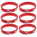 Produktbild LUOEM 6 Stück Land Silikon Armband Mode Sport Armband für 2018 WM (Panama)