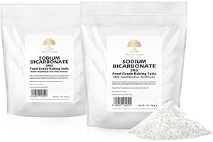ECO-LUX ESSENTIALS Bicarbonato di sodio, bicarbonato di sodio 10 kg Bicarbonato di sodio puro per la pulizia, la cottura al forno, bombe da bagno, odori e denti