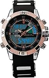 Shark Dual LCD Digital Armbanduhr Herrenuhr Quarzuhr Sportuhr Datum Uhr Watch SH045