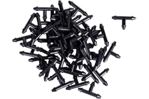 DEMIAWAKING 50 pieces 3/5 mm irrigation sprinkler T-piece hose connector for irrigation hose, garden hose, micro drip irrigation