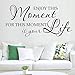 Produktbild Ponana Genießen Sie Diese Moment Leben Home Decor Vinyl Wand Aufkleber Zitat Aufkleber Inspiration Text Wandtattoos Für Büroraum Kunst Wandbild 76X36 Cm
