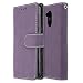 Produktbild Huawei Honor 6A Hülle, Chreey Matt Leder Tasche Retro Handyhülle Magnet Flip Case mit Kartenfach Geldbörse Schutzhülle Etui [Lila]