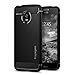 Produktbild Spigen Moto G5 Hülle, [Rugged Armor] Karbon Look [Schwarz] Elastisch Stylisch Soft Flex TPU Silikon Handyhülle Schutz vor Stürzen und Stößen Schutzhülle für Moto G5 Case Cover Black (M08CS21501)