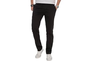 ALESSANDRO SALVARINI Męskie spodnie chinosy z materiału chinosy Regular Fit AS016