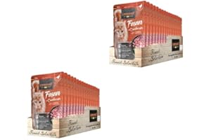 Leonardo Finest Selection Bażant i żurawina, dwupak, 2 x 16 x 85 g, pełnoporcjowa karma dla dorosłych kotów, w praktycznych, pojedynczych porcjach, z rafinowanymi składnikami