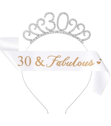 Or Rose 90th Anniversaire Couronne Et Écharpe Fille 90e Anniversaire